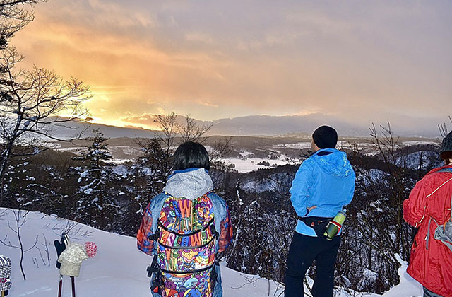 初日の出スノーシューハイク